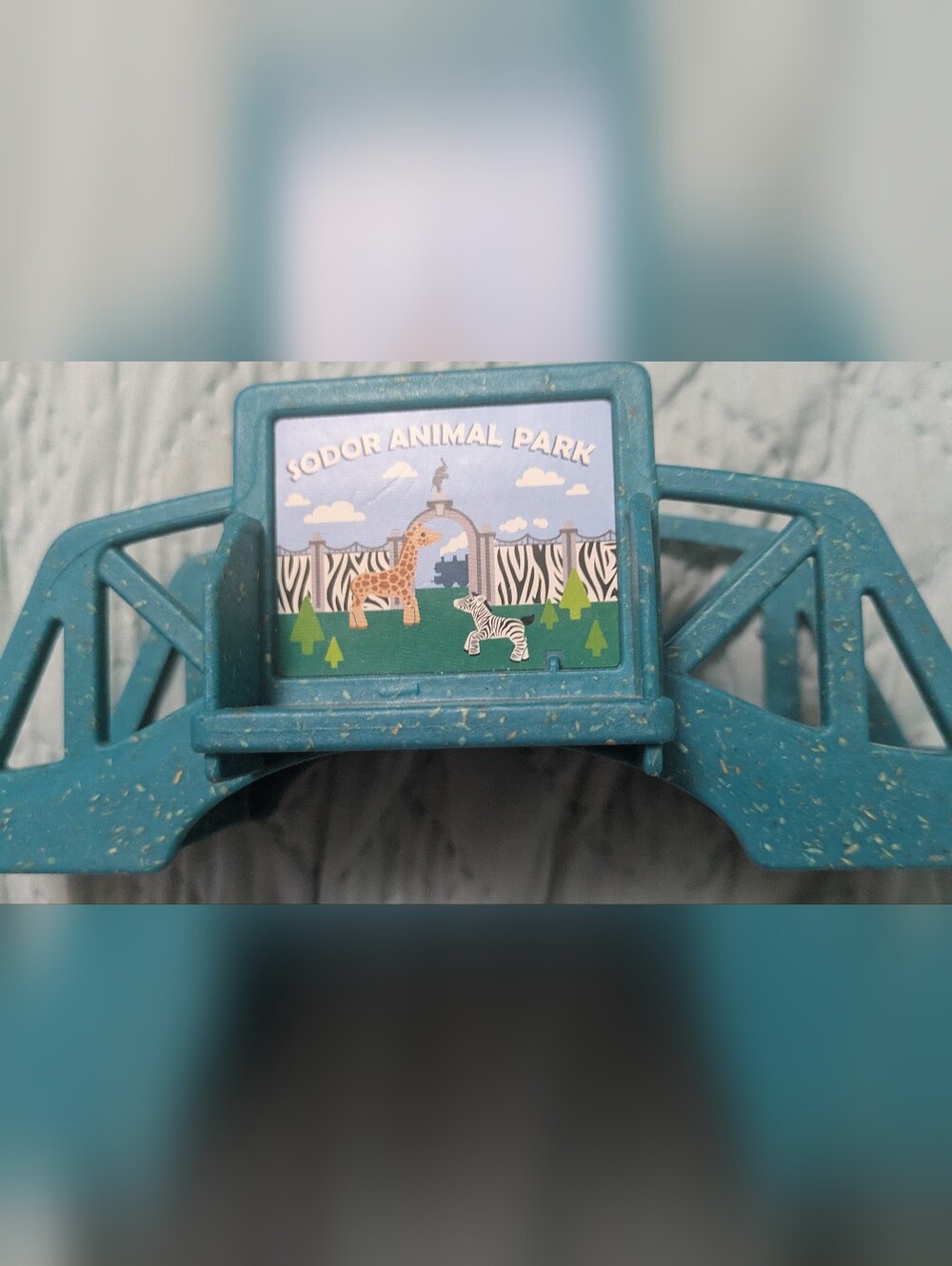 Thomas and Wooden Train Track  with 3 Blue Suspension Bridges - Picture 4 of 6